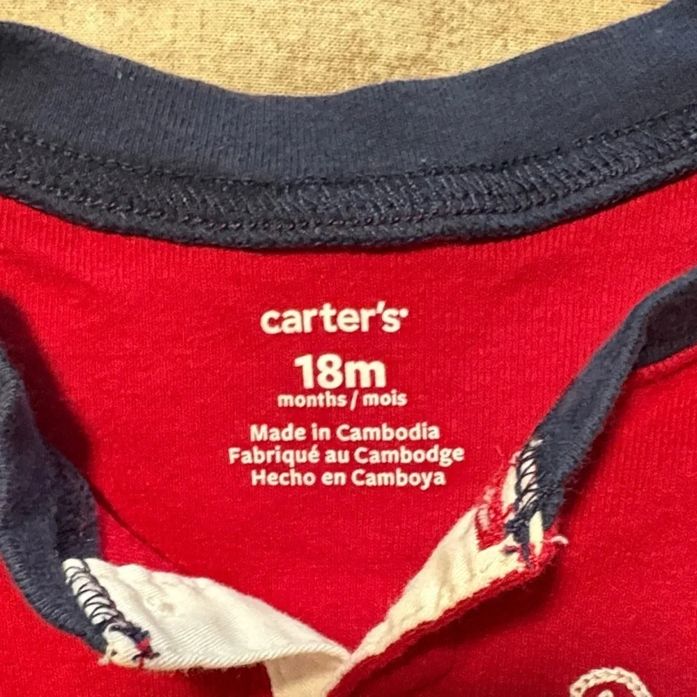 Carter's Red and Navy Baby Top